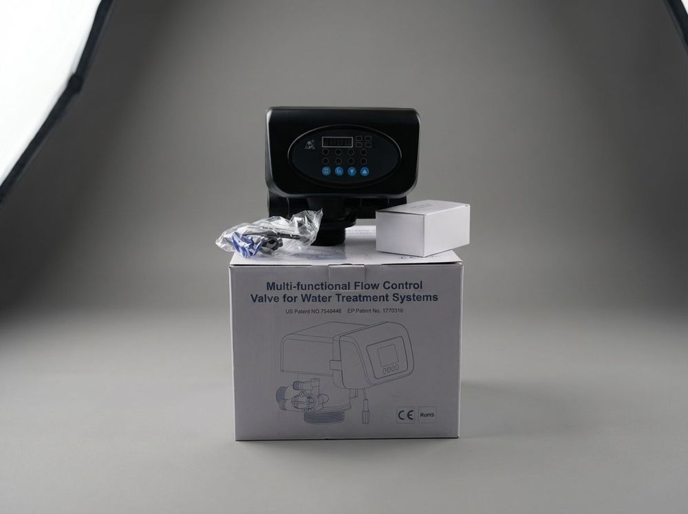 Cabezal digital programable para automatizar los ciclos de retrolavado en filtros de arena sílica y carbón activado.